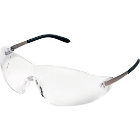 Safety Glasses, Black Frame, Clear Lens