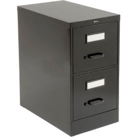 Vertical File Letter Size 2 Drawer 26-1/2"D, Black