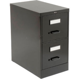 Vertical File Legal Size 2 Drawer 26-1/2"D, Black