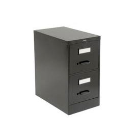 Vertical File Letter Size 2 Drawer 25"D, Black