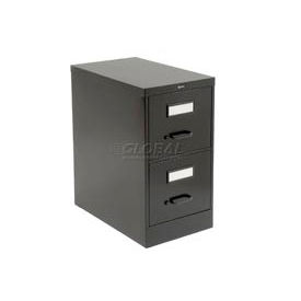 Vertical File Legal Size 2 Drawer 25"D, Black