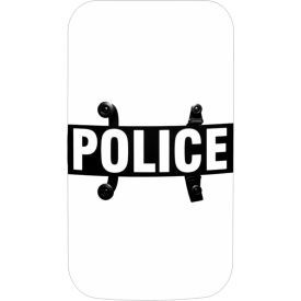 V-50 FRAG Rated Body Shield, Polycarbonate, Clear, 24" x 48"