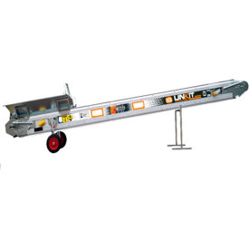16"W Portable Modular Dirt & Aggregate Conveyor, 10'L, 92 FPM, 110V