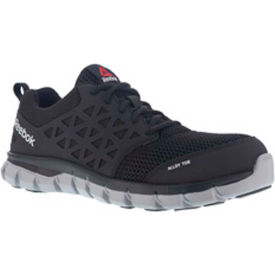 Sublite Cushion Work Athletic Oxford, Alloy Toe, Men's Sz 2 M Wide, Black