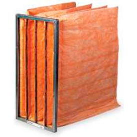 8 Pocket Air Filter W/ Synthetic Media, MERV 12, 24"W x 24"H x 22"D