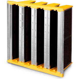 V Bank Air Filter W/ Activated Carbon, 24"W x 20"H x 12"D