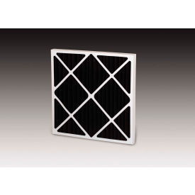 Standard Capacity Carbon Pleated Air Filter, MERV 6, 24"Wx24"Hx4"D