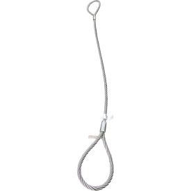 Wire Rope Sling, 1/2" X 6' 6 X 19 1-Part STD 8" Eyes - NV # S102003
