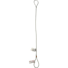 Wire Rope Sling, 1/8" X 3' With Standard 6" Eyes 7X19 (3/8" FIN DIA)