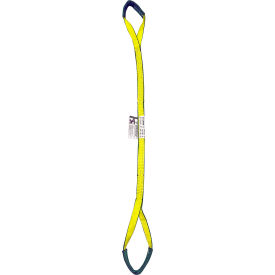 1"X2' Poly EdgeGuard Flat Web Sling w/Buffered Twisted Eye Type IV