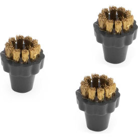 Round Brass Brush Set, 3 Nozzles - Hard Bristles for SGV 6/5.