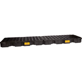 4 Drum In-Line Spill Containment Platform - Black no Drain