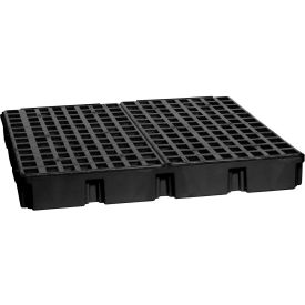 4 Drum Modular Spill Containment Platform - Black no Drain