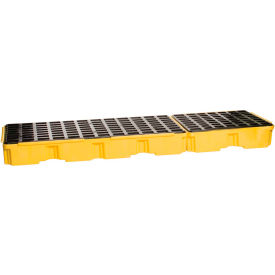 16323 3 Drum Inline Spill Containment Platform - Yellow no Drain