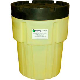 65 Gallon Poly-SpillPack Drum - Yellow Base with Black Easy-Off Non-threaded Lid