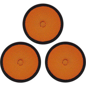 Skullerz 8983 Hard Hat Replacement Top Pad, Orange, 3-Pack