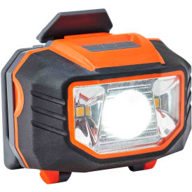 Skullerz Universal Hard Hat with LED Light, Orange
