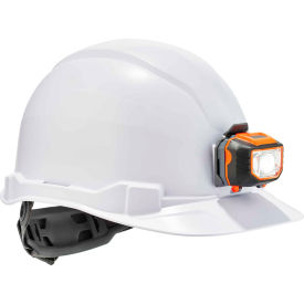Skullerz 8970LED Hard Hat Cap Style, Ratchet Suspension, LED Light, Class E, White