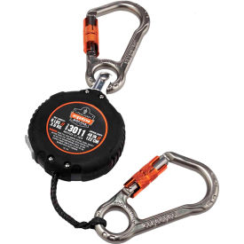 Retractable Lanyard With Carabiner Mount, Black