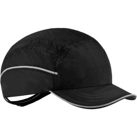 Skullerz 8955 Lightweight Bump Cap, Short Brim, Black