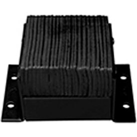 Heavy Duty Dock Bumper, Rectangular, 16Wx10H, 10" Projection, Black