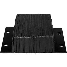 Heavy Duty Dock Bumper, Rectangular, 26Wx12H, Black
