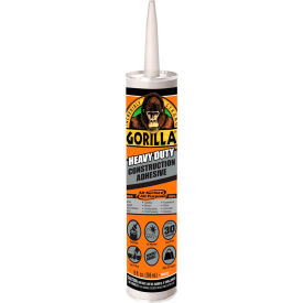 Heavy Duty Construction Adhesive Tube, White, 9 oz.