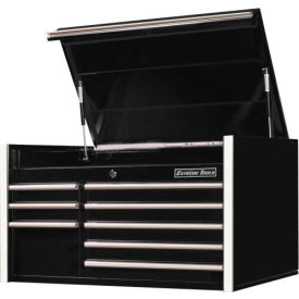 Professional 41"W x 25"D x 21-3/8"H 8 Drawer Black Top Chest