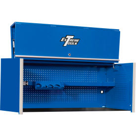 Professional 54-5/8"W x 25"D x 22-1/4"H Blue Power Workstation Hutch