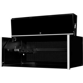 Professional 54-5/8"W x 25"D x 22-1/4"H Black Power Workstation Hutch