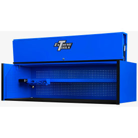 72"Wx30D Blue Professional Extreme Power Workstation Hutch Black Handle