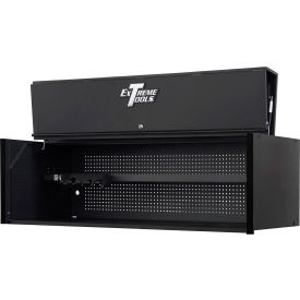 72"Wx30D Black Professional Extreme Power Workstation Hutch Blue Handle