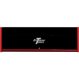 72"Wx30"D Professional Black Power Workstation Hutch Red Handle