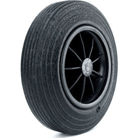 8" x 2" Solid Rubber Wheel - Axle Size 3/4"