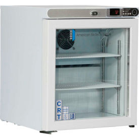 Freestanding Undercounter Controlled Room Temperature Cabinet, 1 Cu.Ft., Left Hinged Glass Door