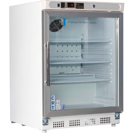 Built-In Undercounter Controlled Room Temperature Cabinet, 4.6 Cu.Ft., Right Hinged Glass Door