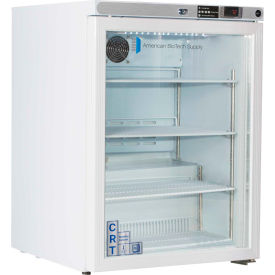 Freestanding Undercounter Controlled Room Temperature Cabinet, 5.2 Cu.Ft., Glass Door