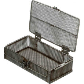 Mesh Basket with Lid Stainless Steel 10-1/4"L x 5-5/8"W x 2-1/2"H Price Each for Qty 5+