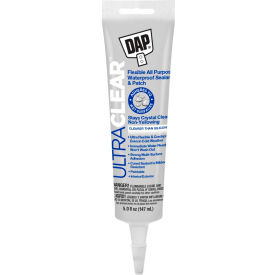 ULTRA CLEAR Flexible All Purpose Waterproof Sealant - 5.0oz, Crystal Clear