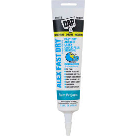 ALEX FAST DRY Acrylic Latex Caulk Plus Silicone - 5.5 oz., White