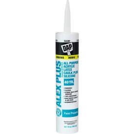 Acrylic Latex Caulk Plus Silicone - 10.1 oz., Clear