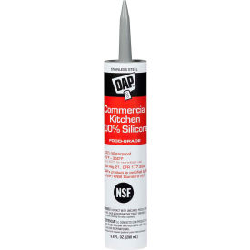 Commercial Kitchen 100% Silicone Sealant - 9.8 oz., Stainless Steel
