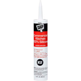 Commercial Kitchen 100% Silicone Sealant - 9.8 oz., White
