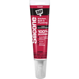 Kitchen & Bath 100% Silicone Rubber Sealant - 2.8 oz., Clear