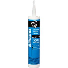 Window, Door & Siding 100% Silicone Rubber Sealant - 9.8 oz., Clear