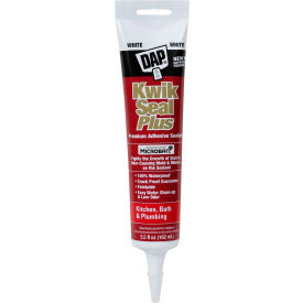 KWIK SEAL PLUS Adhesive Sealant w/ MICROBAN - 5.5 oz., Gloss White