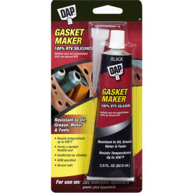 Gasket 100% RTV Silicone Rubber Sealant - 2.8 oz., Black