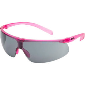 Helium 20 Lightweight Safety Glasses, Anti-Fog, Gray Lens, Pink Frame, Pack of 12