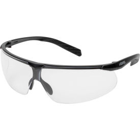 Lightweight Safety Glasses, Anti-Fog, Clear Lens, Black Frame, Pk of 12