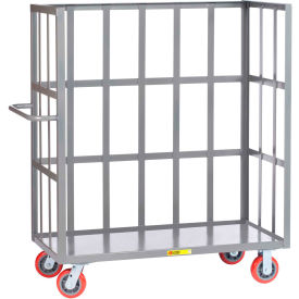 3 Sided Bulk Truck, 3600 lb. Capacity, 53-1/2"L x 30"W x 58-1/2"H, Gray